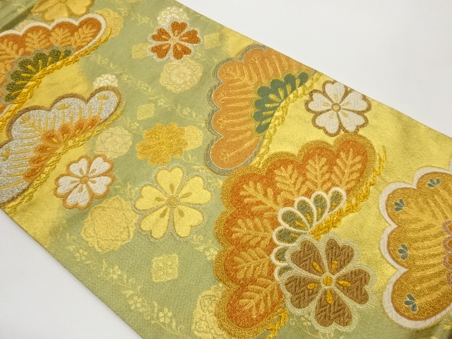 JAPANESE FUKURO OBI / WOVEN SAKURA